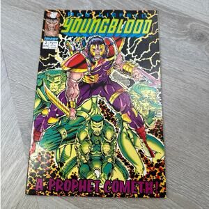 Youngblood Prophet Cometh Enter Shadow Hawk Extra Image Comic Book #2 July 1992